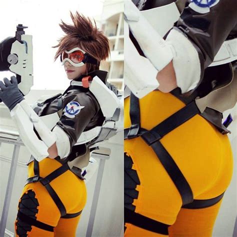 Rebecca Malicious As Tracer Overwatch Ow Tracer Cosplay