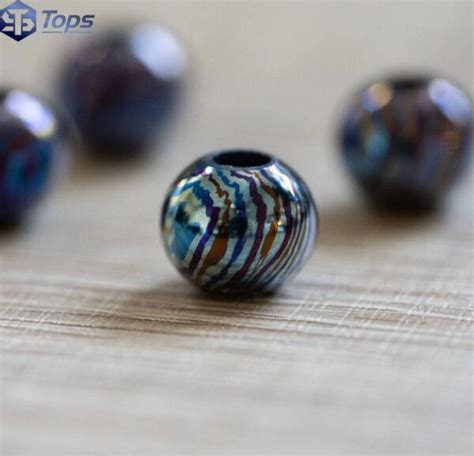 Titanium Damascus Bead -Ti6Al4V