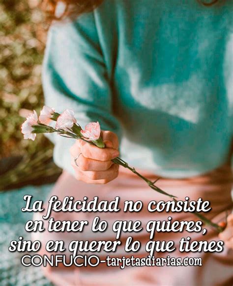 La Felicidad No Consiste En Tener Lo Que Quieres Sino En Querer Lo Que