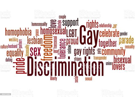 Gay Discrimination Word Cloud Concept 8 Stock Illustration Download