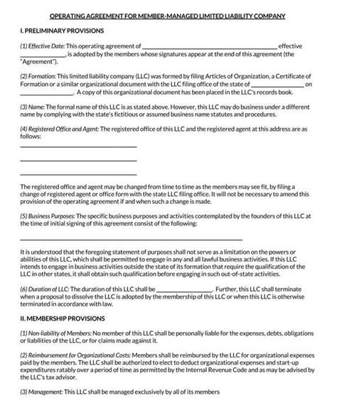 Arkansas LLC Operating Agreement Templates PDF Word