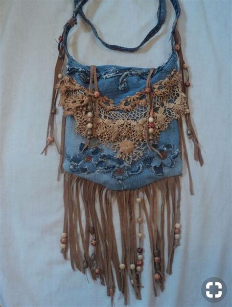 Pin By Bohoasis On Boho Bags Footwear Hats Hippie Purse Denim