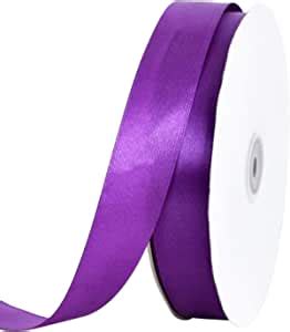 Amazon Toniful Inch X Yds Purple Satin Ribbon Thin Solid