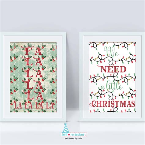 Holiday Printable Art Prints in the Free Printable Library!