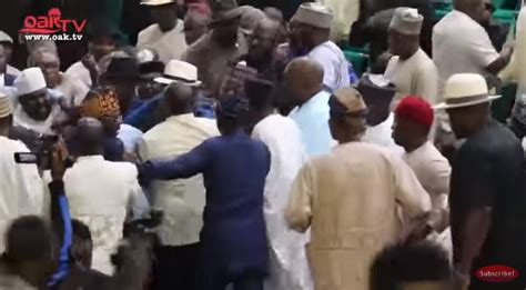 Mace Almost Snatched As House Of Representatives Members Fight Over