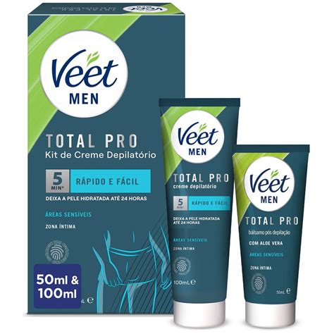 Kit Creme Men Depilatório Total Pro Zona Íntima Veet emb 100 ml 50