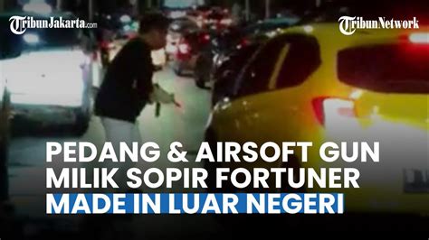 Terungkap Asal Pedang Anggar Yang Dipakai Sopir Fortuner Rusak Mobil