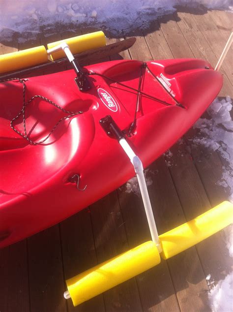 Diy Outrigger Made From Pvc Pipe And Pool Noodles Kayak Fishing