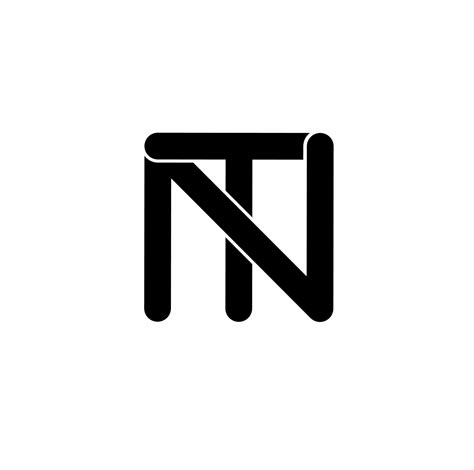 nt tn n t initial letter logo isolated on white background 9742883 ...