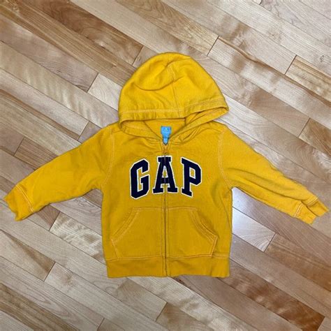 Gap Factory Shirts And Tops Yellow Gap Hoodie Zip Up Poshmark