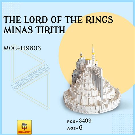 Moc Factory The Lord Of The Rings Minas Tirith Brick Set Kazi