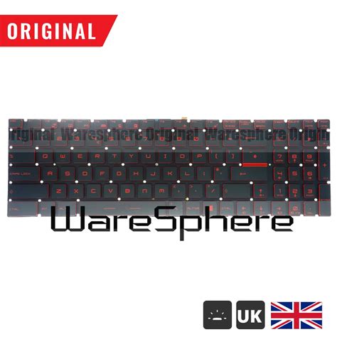 New And Original Uk Red Backlit Keyboard For Msi Gt Gl Gv