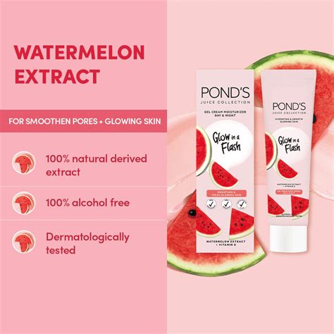 Ponds Juice Collection Glow In A Flash Facial Cleanser With Watermelon