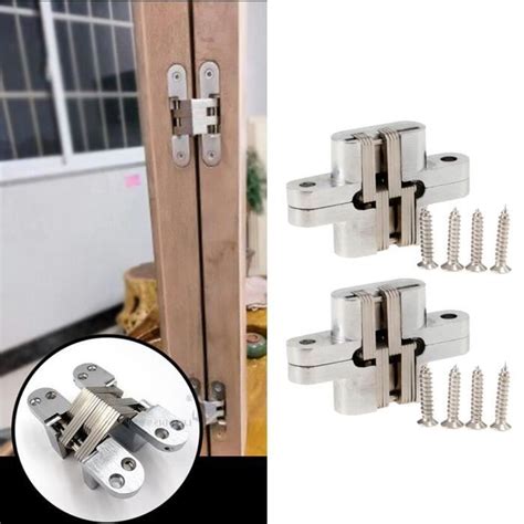 GOND DE FIXATION Charnière de porte 2 pièces Vis 8 pièces Cdiscount