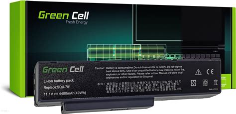 Bateria Do Laptopa Green Cell Bateria Do Benq SQU 701 10 8V 6 Cell