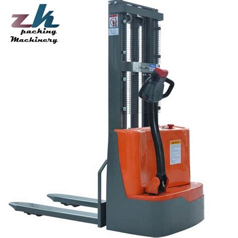 All Electric Walking Forklift 1ton 1 5 Ton Pallet Stacker Electric