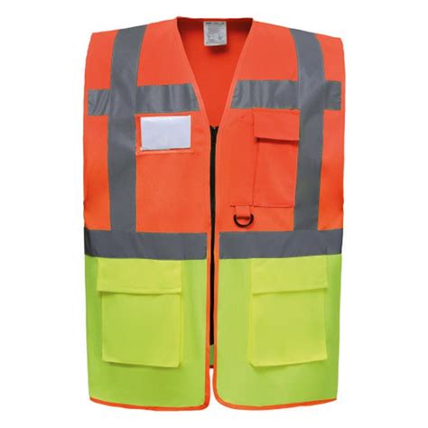 Gilet de sécurité orange personnalisé