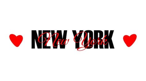 Premium Vector New York City Name Typographic Print Travel Lettering Card Isolated On White