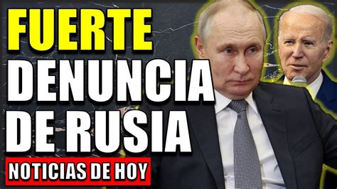 URGENTE EEUU 27 De MARZO RUSIA ACUSA A ESTADOS UNIDOS DE CREAR UNA