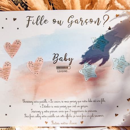 Jeu Activit Gender Reveal Fille Ou Gar On La Boite Drag Es