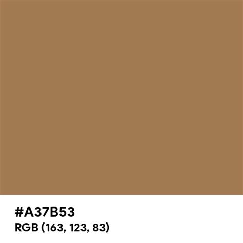 Autumn Brown color hex code is #A37B53