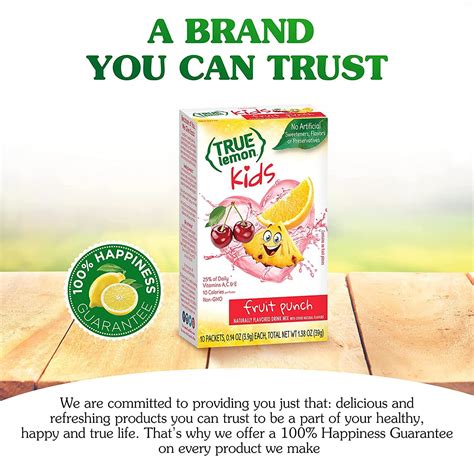 TRUE LEMON KIDS Fruit Punch - 10 Packets for Hydration - No