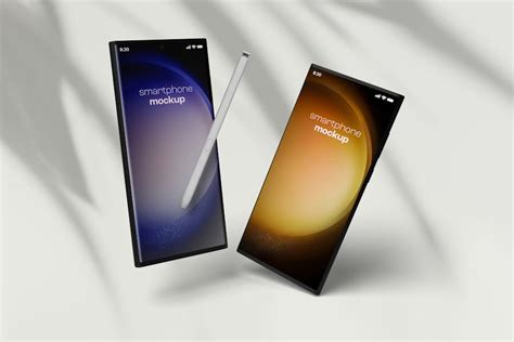 Smartphone Mockup Samsung Galaxy S23 Ultra Graphic Templates Envato Elements