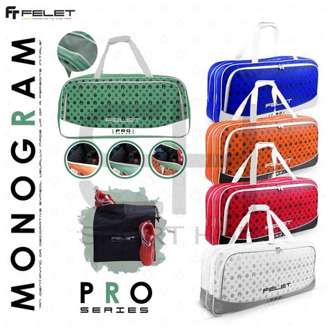 Felet Monogram Pro Series Badminton Racquet Backpack Double Bag Double