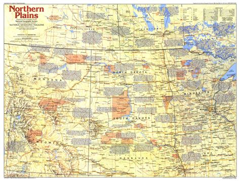 Northern Plains 1986 Map by National Geographic | Avenza Maps