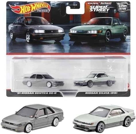 Hot Wheels Set Premium Nissan Sentra SE R Nissan Silvia S Universo Hot Wheels