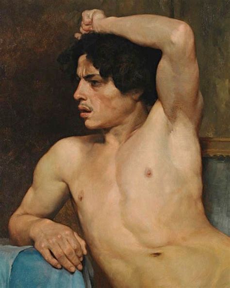 Distractio Infinita Academic Study Of A Semi Nude Male By