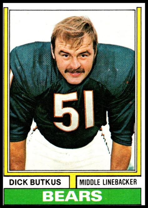 1974 Topps 230 Dick Butkus EX NM Chicago Bears EBay