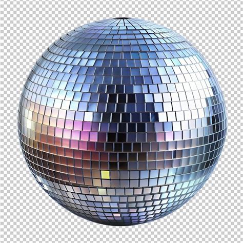 Disco Ball On Transparent Background Premium Ai Generated Psd