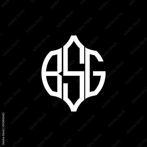 BSG letter logo. BSG best black ground vector image. BSG Monogram logo ...