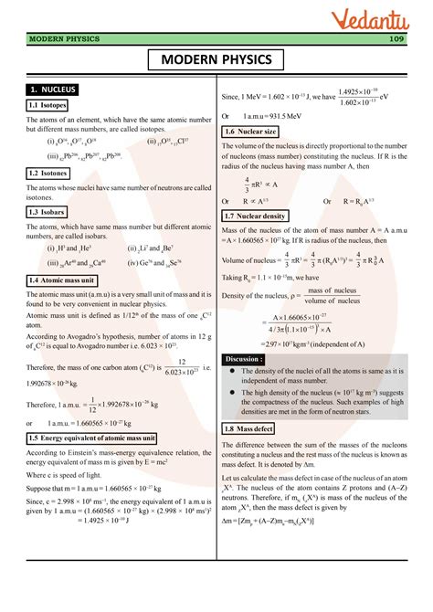 Solution Class Physics Revision Notes Nuclei Studypool