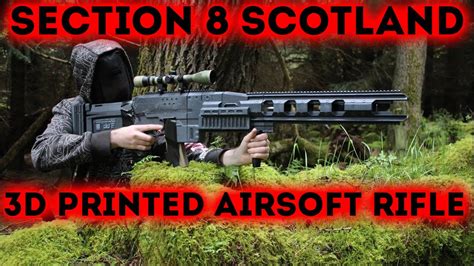 3d Printed Airsoft Gun At Section 8 In Scotland Youtube