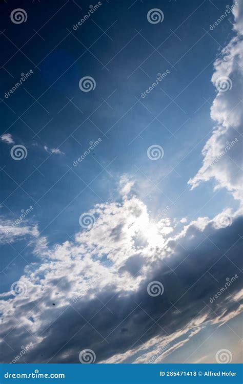 Cloud Formation with Light and Dark Clouds Stock Photo - Image of ...