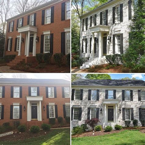 gorgeous limewashed brick houses