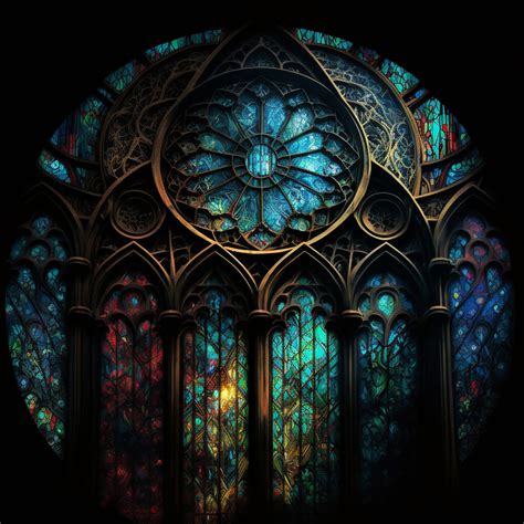 Artstation Gothic Stained Glass Artworks