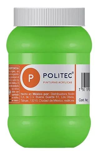 Pintura Acrilica Politec Ml Acrilico Colores A Escoger Color Lima