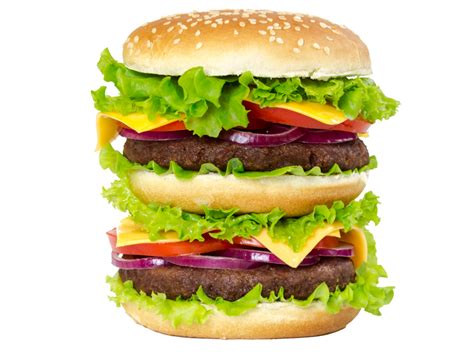 Double Burger Transparent PNG Image Freepngdesign