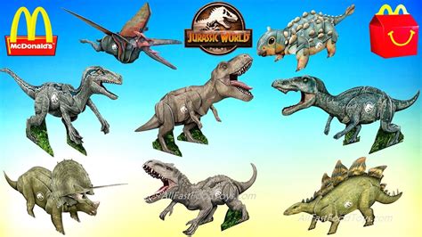 Next Mcdonald S Jurassic World Camp Cretaceous Happy Meal Toys Dinosaur Complete Set September