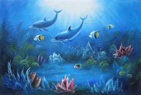 Underwater Oil Painting at PaintingValley.com | Explore collection of ...