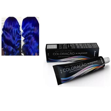 Tinta Cabelo Azul Royal Coloração Hidratylife Mairibel 60g Submarino