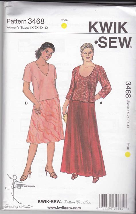 Kwik Sew Sewing Pattern Women S Plus Size X X Approx W W