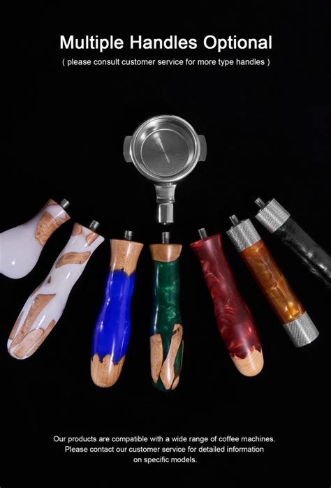 Mm Resin Handle Flat Naked Bottomless Portafilter For E