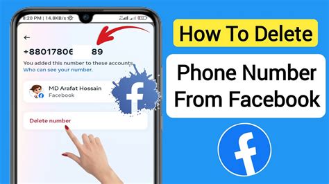 How To Delete Phone Number From Facebook Remove Phone Number