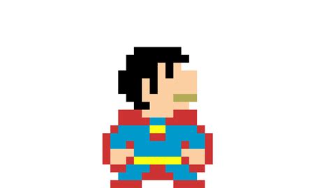 Editing 8 Bit Superman - Free online pixel art drawing tool - Pixilart