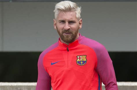 Lionel Messi Blonde Hairstyle 2016 InspirationSeek