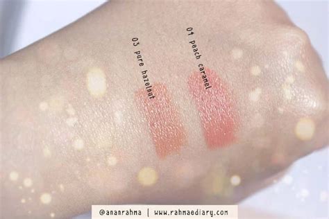 Review Wardah Nude Lipstick Pure Hazelnut Peach Caramel Rahma Diary